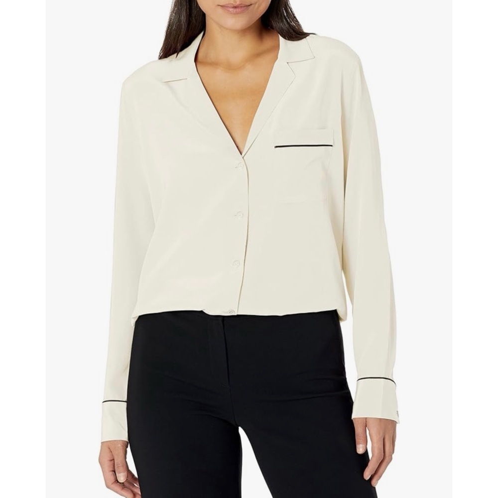 Equipment Women's Keira button up blouse Top NWT